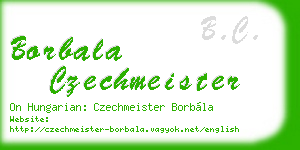 borbala czechmeister business card