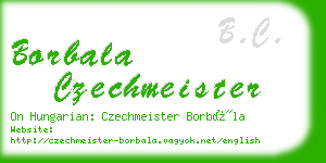 borbala czechmeister business card